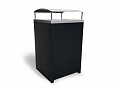 EM224-240-HP Emerdyn Bin Enclosure, Hood and Pins, Powdercoated, custom with no perforations.jpg